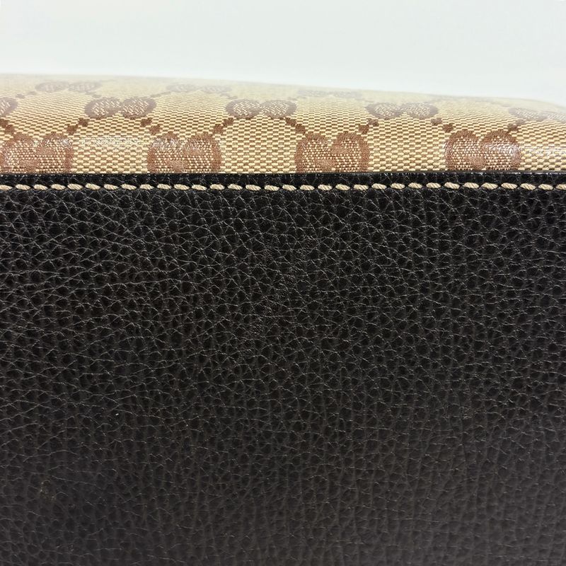 Gucci GG Crystal Tote Pattern 2-Way Shoulder Bag Brown