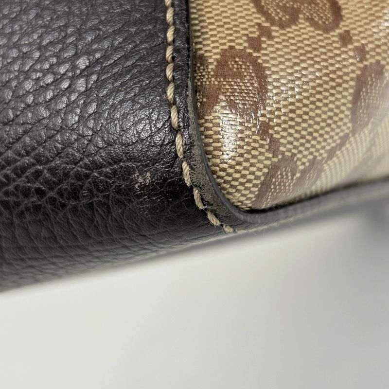 Gucci GG Crystal Tote Pattern 2-Way Shoulder Bag Brown