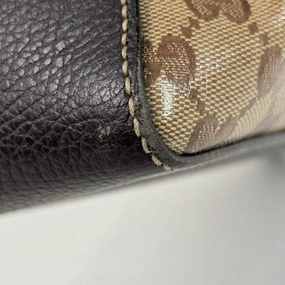Gucci GG Crystal Tote Pattern 2-Way Shoulder Bag Brown