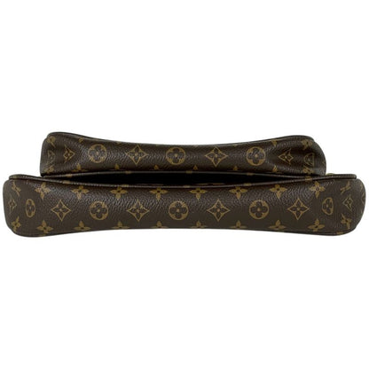 Louis Vuitton Multi Pochette Strap Detachable Shoulder Bag Monogram Brown Rose