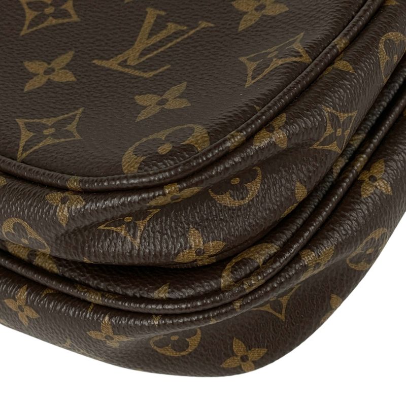 Louis Vuitton Multi Pochette Strap Detachable Shoulder Bag Monogram Brown Rose