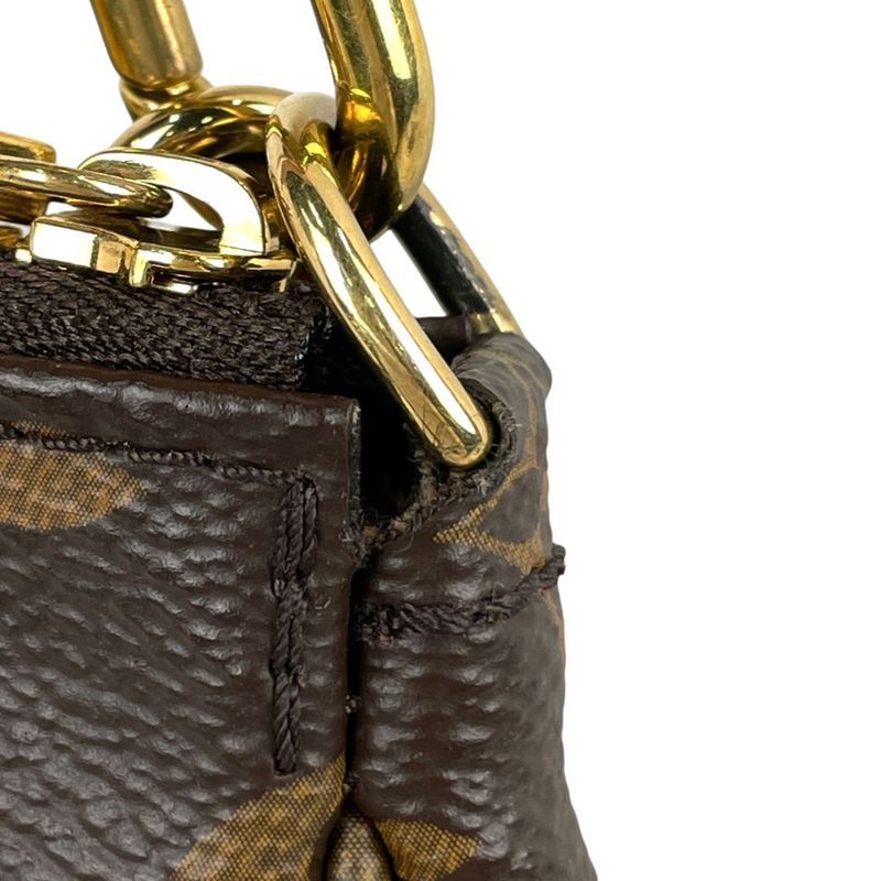 Louis Vuitton Multi Pochette Strap Detachable Shoulder Bag Monogram Brown Rose