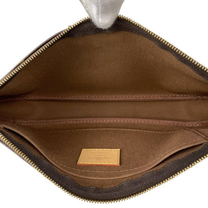 Louis Vuitton Multi Pochette Strap Detachable Shoulder Bag Monogram Brown Rose
