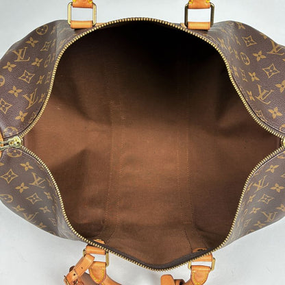 Louis Vuitton Keepall 50 Boston Bag Monogram Brown