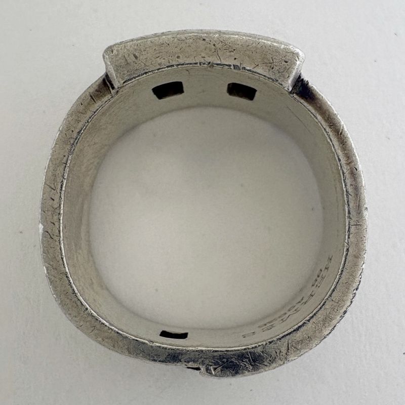 Hermes Ring Logo Silver