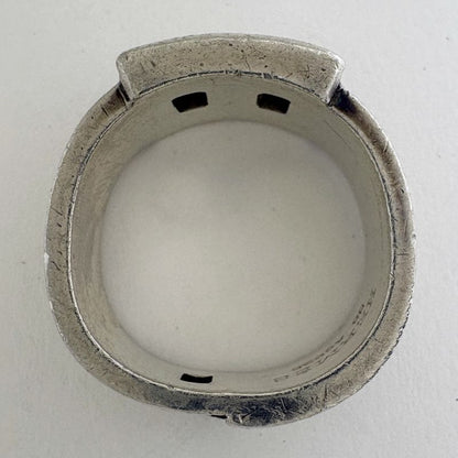 Hermes Ring Logo Silver