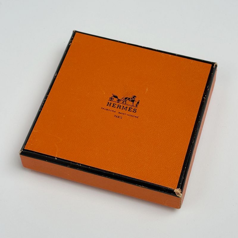 Hermes Enamel PM Bracelet Cloisonne Bangle Black Gold