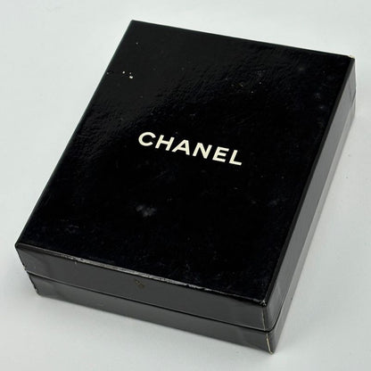 Chanel Logo Earrings Quilted Swing Large Gold Plated
