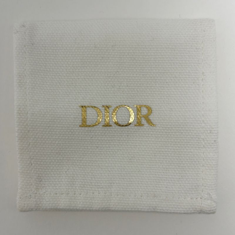 Dior Logo Faux Pearl Earrings CD Swing Gold Plated
