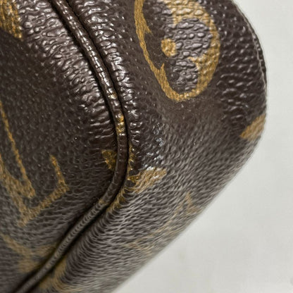 Louis Vuitton Pochette Makeup Cosmetics Pouch Monogram Brown
