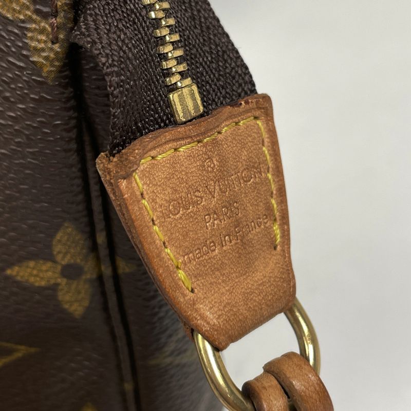 Louis Vuitton Pochette Makeup Cosmetics Pouch Monogram Brown