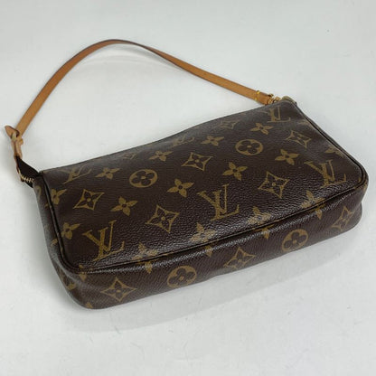 Louis Vuitton Pochette Makeup Cosmetics Pouch Monogram Brown