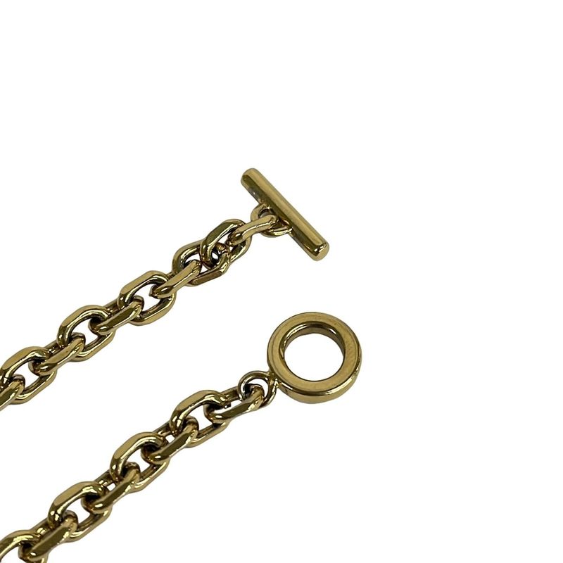 Loewe Key Holder Gold Keychain