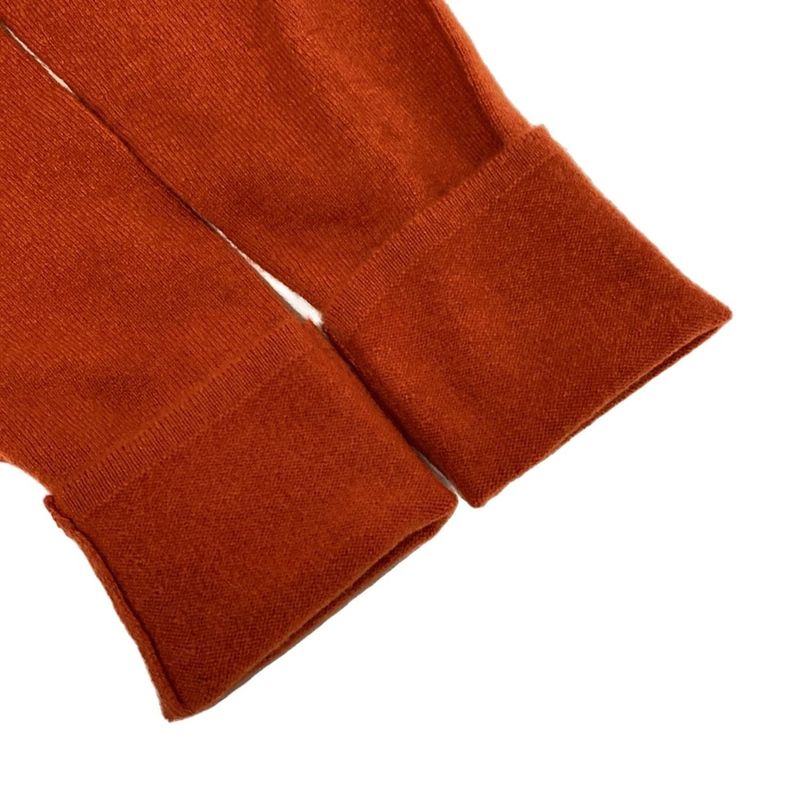 Hermes Cardigan SM Orange Long Sleeve Zip Up Cashmere