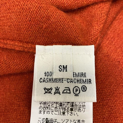 Hermes Cardigan SM Orange Long Sleeve Zip Up Cashmere