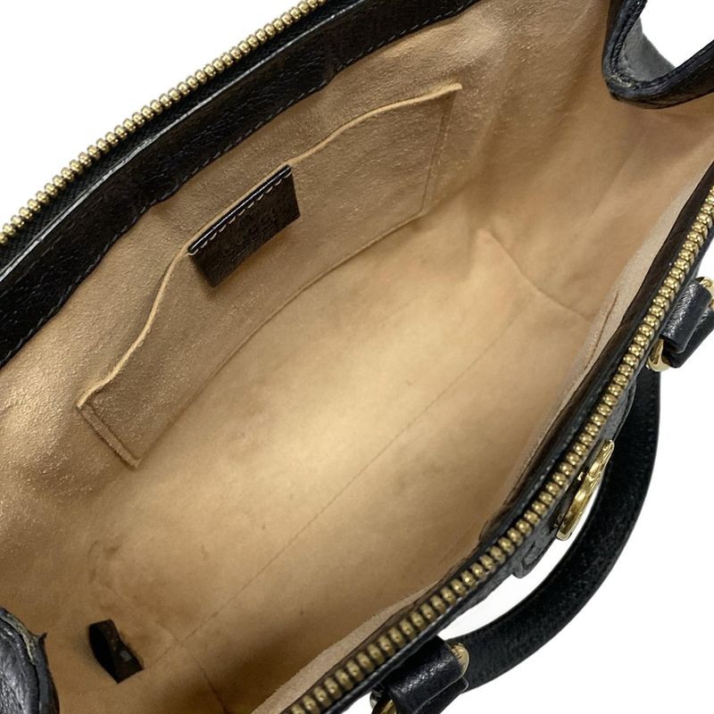 Gucci Handbag Ophidia Black Green Red Leather