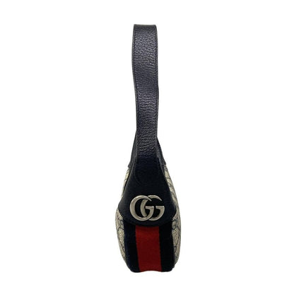 Gucci Ophidia GG Mini Bag Navy Ivory Red Leather