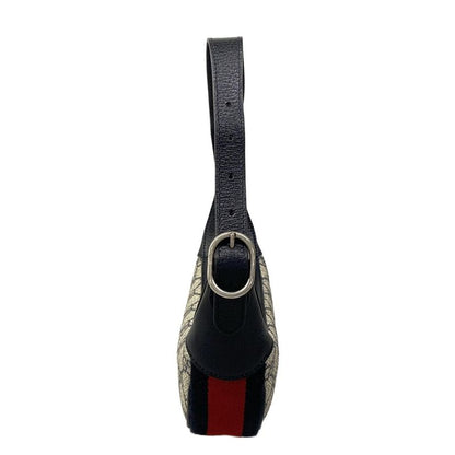 Gucci Ophidia GG Mini Bag Navy Ivory Red Leather