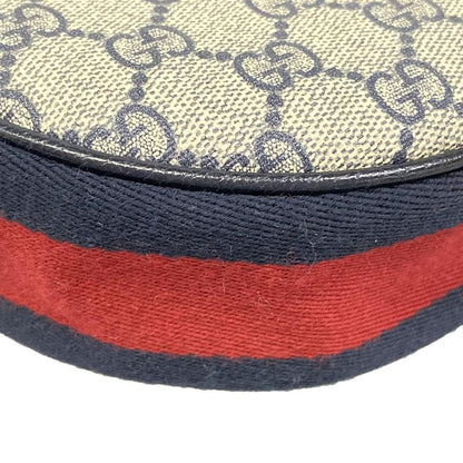 Gucci Ophidia GG Mini Bag Navy Ivory Red Leather