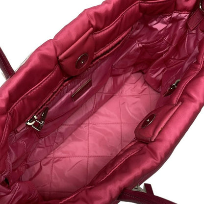 Prada Tote Tessuto Bomber Pink Leather