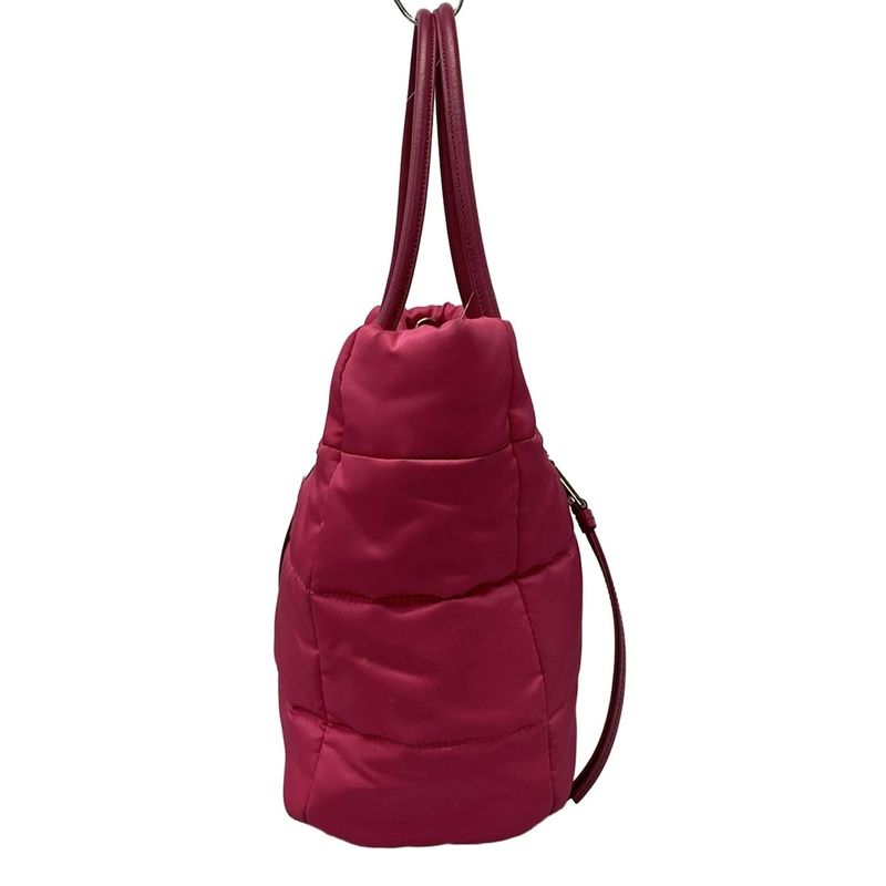 Prada Tote Tessuto Bomber Pink Leather