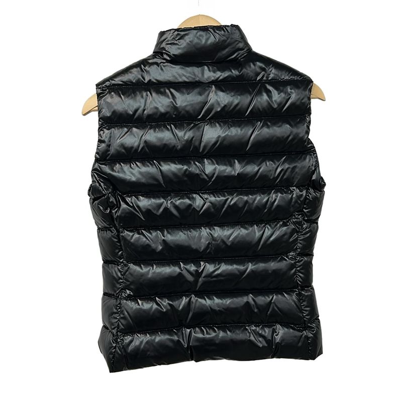 Moncler Down Vest 1 S Ghany Black Zip Up Autumn Winter
