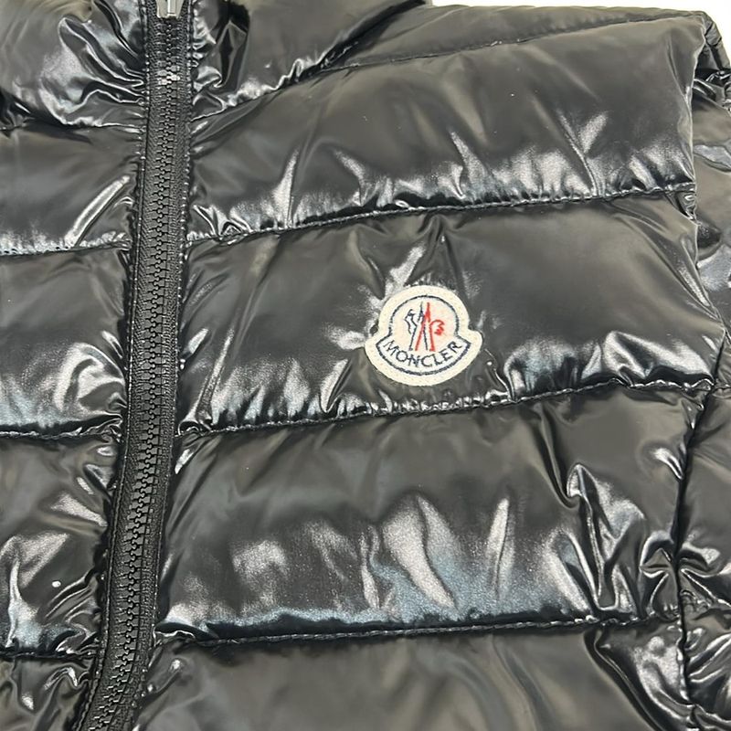 Moncler Down Vest 1 S Ghany Black Zip Up Autumn Winter