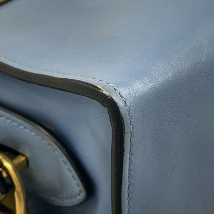 Prada Shoulder Bag Esplanade Light Blue Yellow Multi Leather