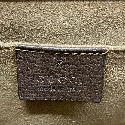 Gucci Shoulder Bag Padlock Small Tian Beige Ebony Multi Chain Leather