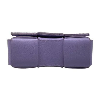 Bottega Veneta Shoulder Bag Candy Cassette Purple Leather