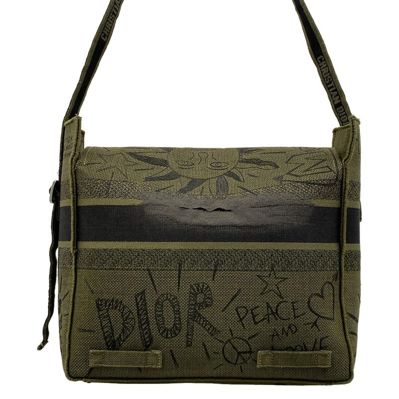 Dior Shoulder Bag Camp Khaki Black