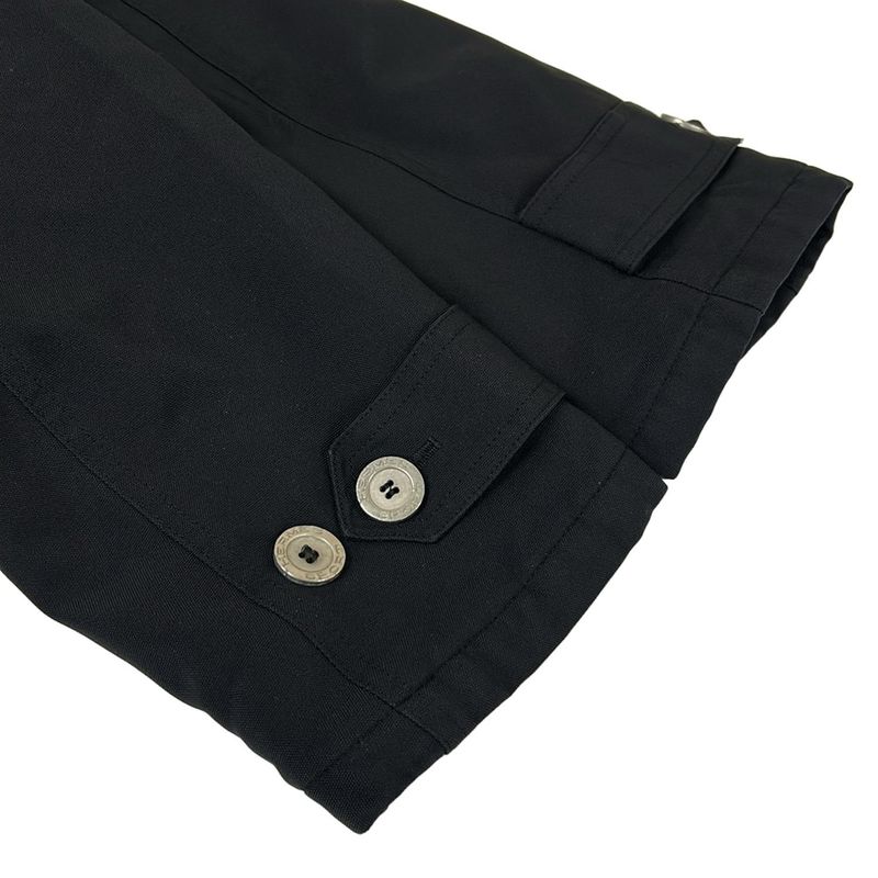 Hermes Jacket 50 XL Black Long Sleeve Zip Up Spring Autumn