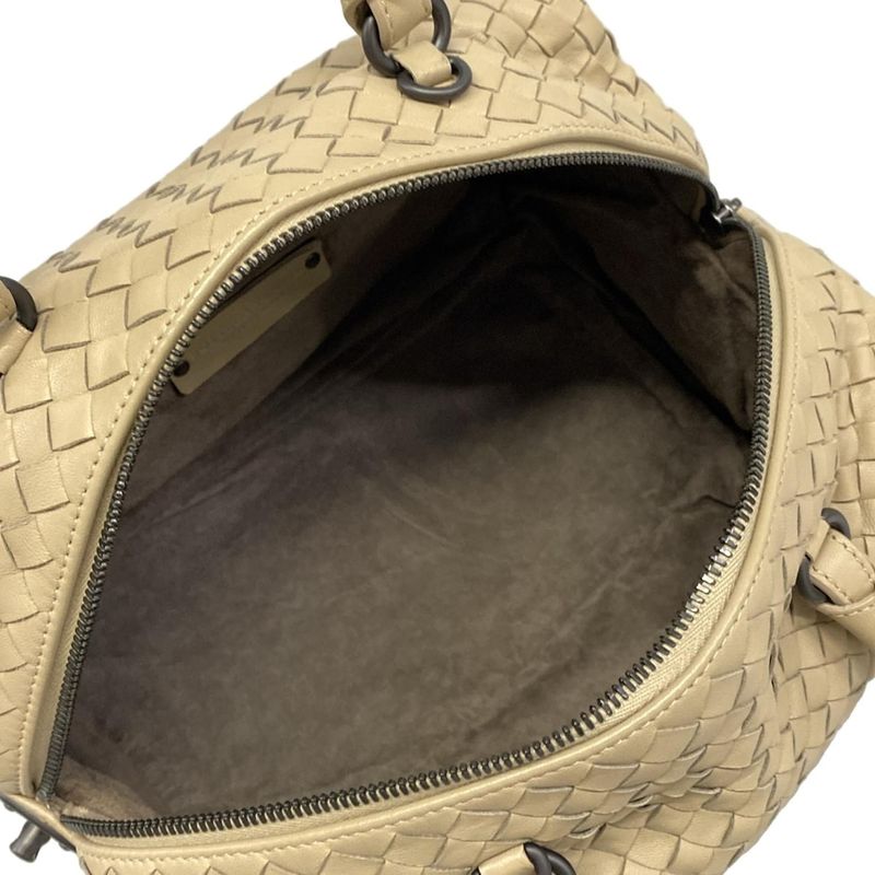 Bottega Veneta Handbag Mini Top Handle Bag Gray Leather