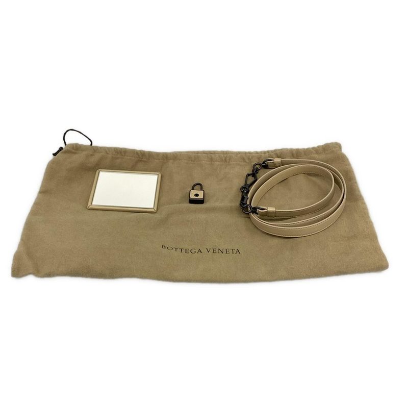Bottega Veneta Handbag Mini Top Handle Bag Gray Leather