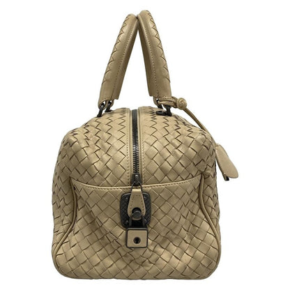 Bottega Veneta Handbag Mini Top Handle Bag Gray Leather