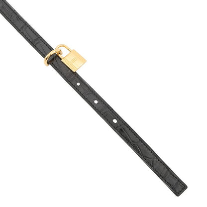 Hermes Belt Black Gold Porosus Matt 75