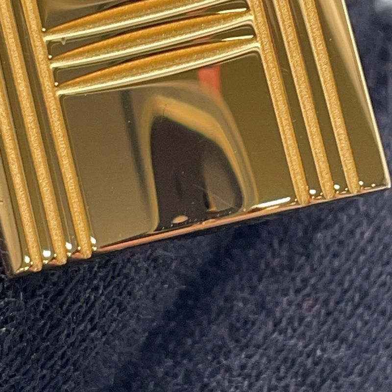 Hermes Belt Black Gold Porosus Matt 75
