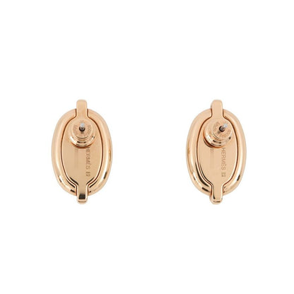 Hermes Earrings Mini Maillon Cles Pink Gold