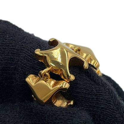 Celine Earrings Triomphe Studded Long Metal