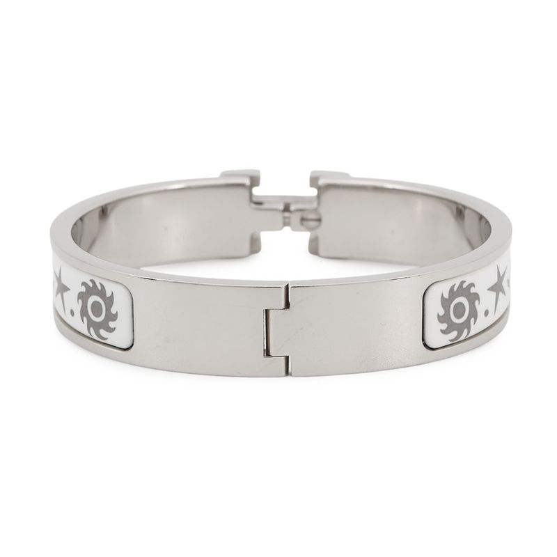 Hermes Bracelet Click PM Attracted by the Charm of Orpheus White Silver