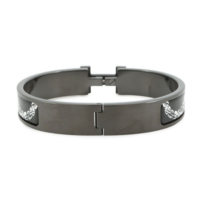 Hermes Bracelet Click HH Metallic Black