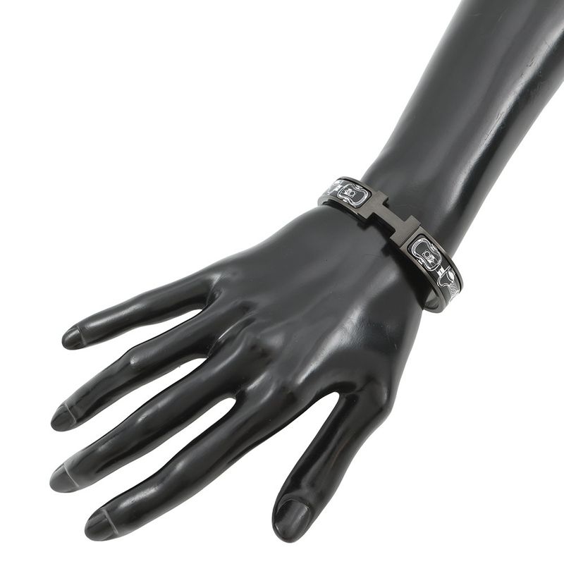 Hermes Bracelet Click HH Metallic Black