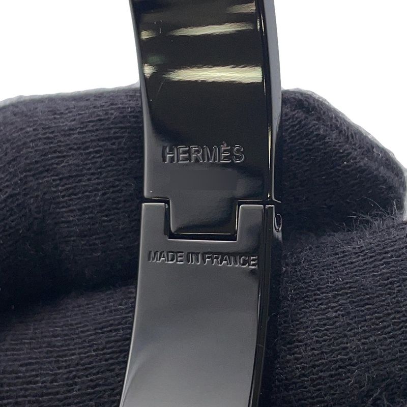 Hermes Bracelet Click HH Metallic Black