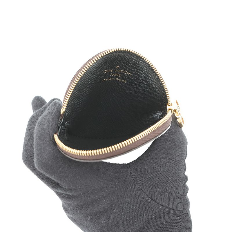 Louis Vuitton Pouch Monogram Reverse Giant Pochette Trio Coin Case Black