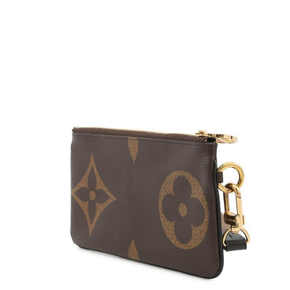Louis Vuitton Pouch Monogram Reverse Giant Pochette Trio Coin Case Black