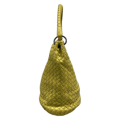 Bottega Veneta Handbag Intrecciato Yellow Leather