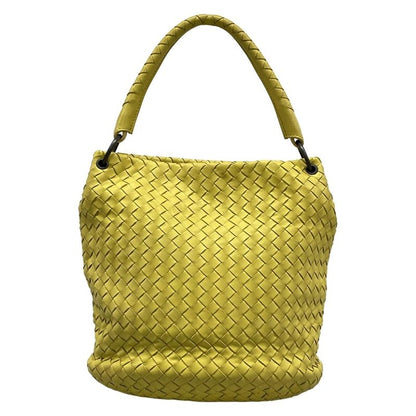 Bottega Veneta Handbag Intrecciato Yellow Leather