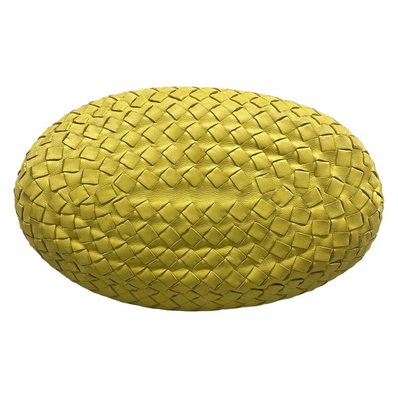 Bottega Veneta Handbag Intrecciato Yellow Leather