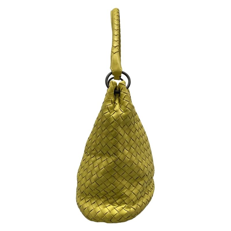 Bottega Veneta Handbag Intrecciato Yellow Leather