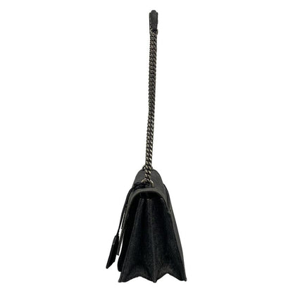 Saint Laurent Paris Shoulder Bag Sunset Black Chain